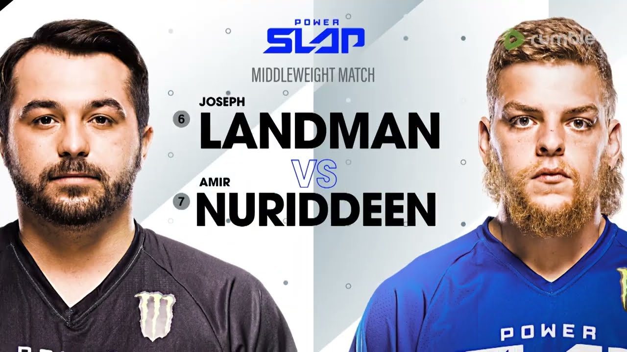 Power Slap Free Match: Joseph Landman vs Amir Nuriddeen background