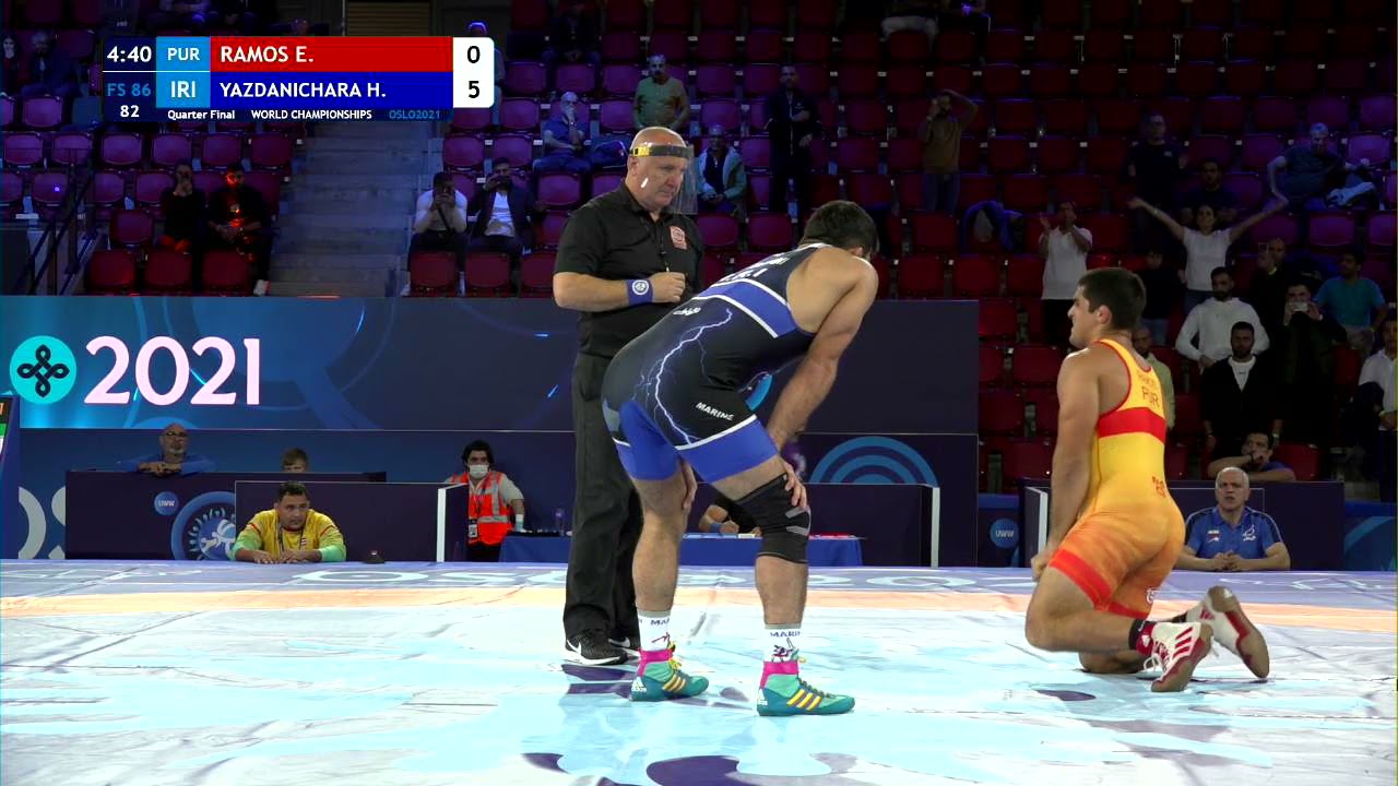 1/4 FS - 86 kg: E. RAMOS (PUR) v. Hassan YAZDANI (IRI)