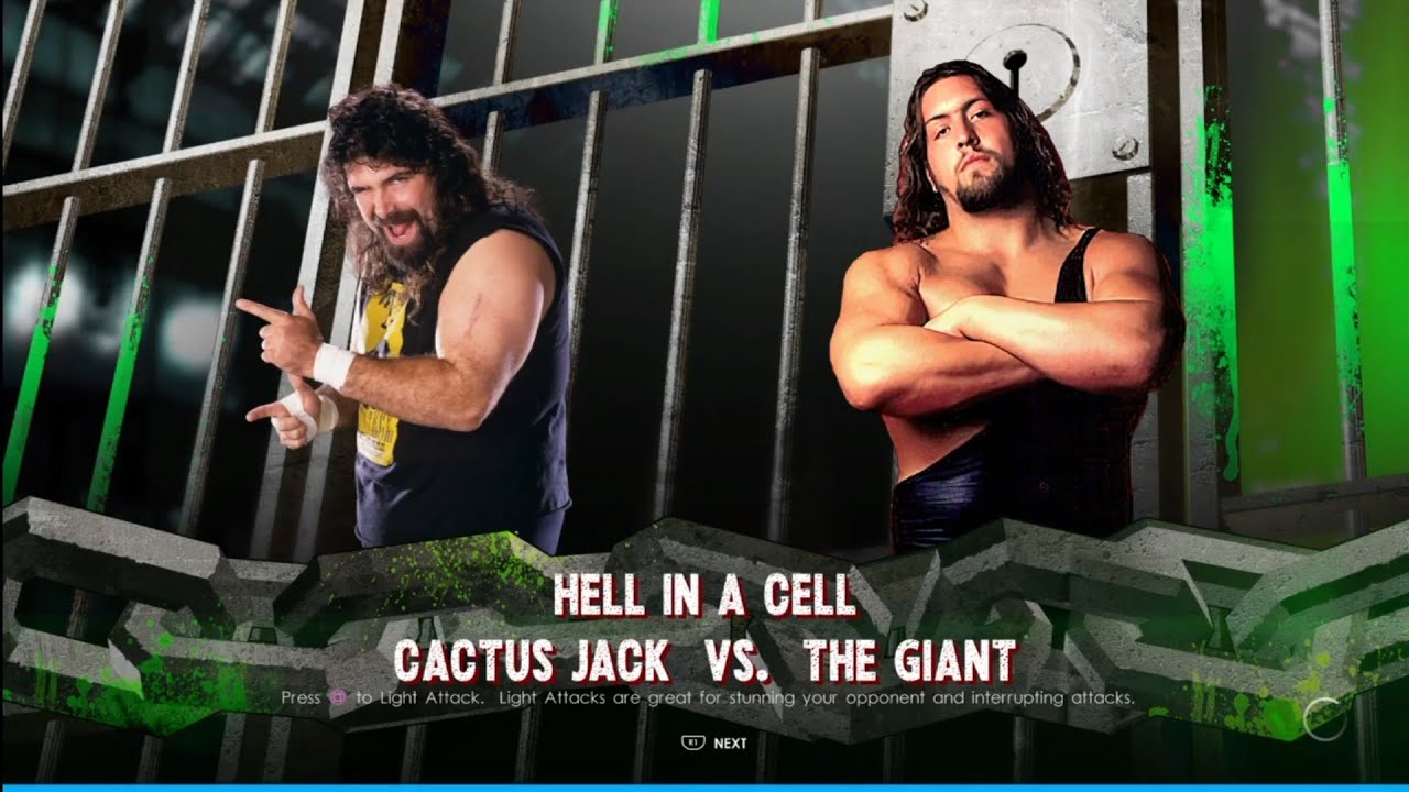 Catus Jack vs The Big Show Hell in a cell. WrestleMania Revenge WWE 2K22