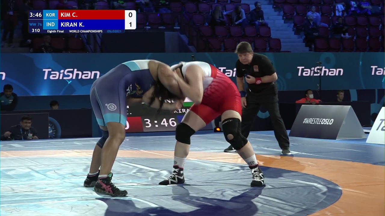 1/8 WW - 76 kg: C. KIM (KOR) v. K. KIRAN (IND)