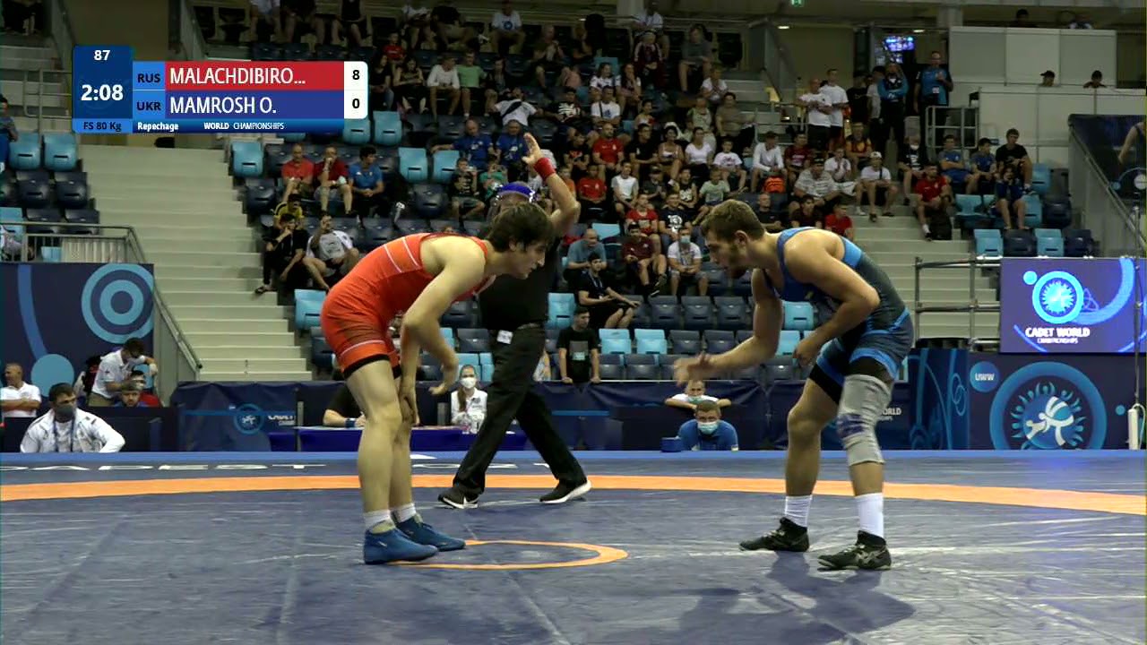 Repechage FS - 80 kg: M. MALACHDIBIRO (RUS) v. O. MAMROSH (UKR)