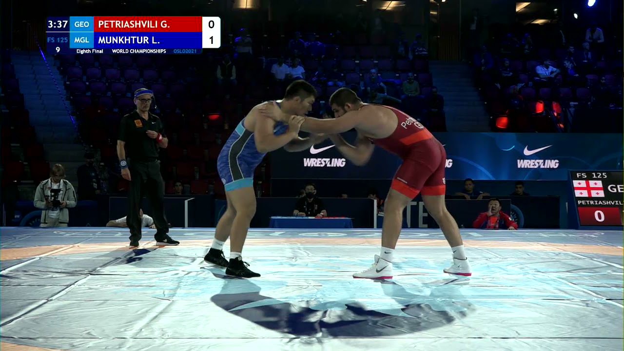 1/8 FS - 125 kg: G. PETRIASHVILI (GEO) v. L. MUNKHTUR (MGL)