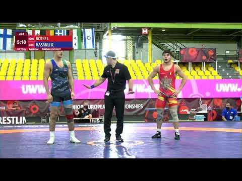 1/8 GR - 72 kg: I. BOTEZ (ROU) v. K. HASANLI (AZE) background