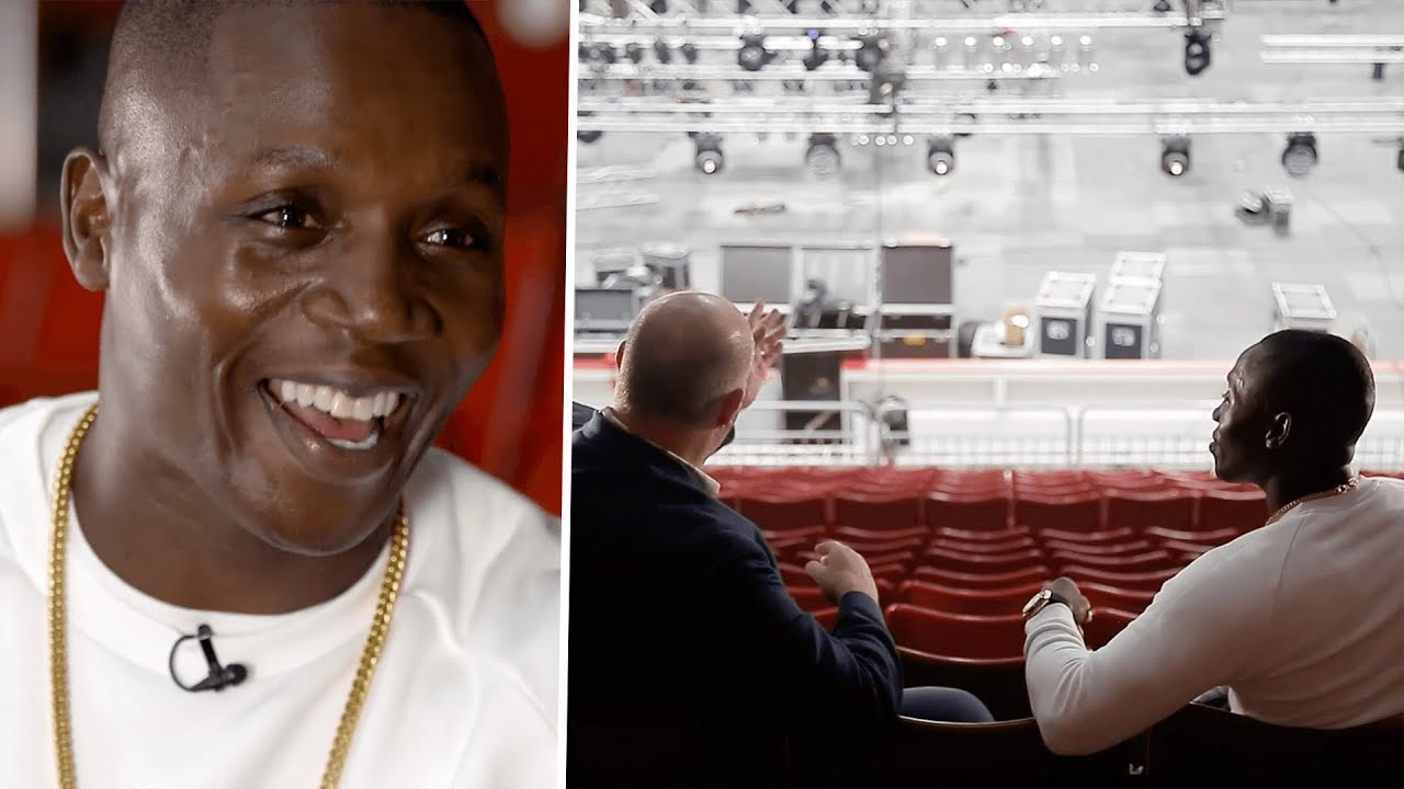 Love this! Anthony Yarde's trainer Tunde Ajayi is the most positive man in boxing 👏 background