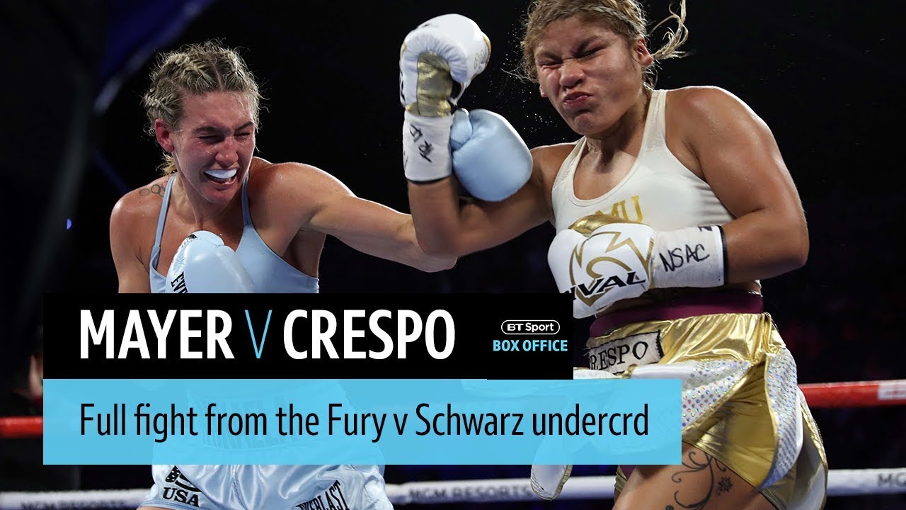 Full fight: Mikaela Mayer v Lizbeth Crespo | Fury v Schwarz undercard