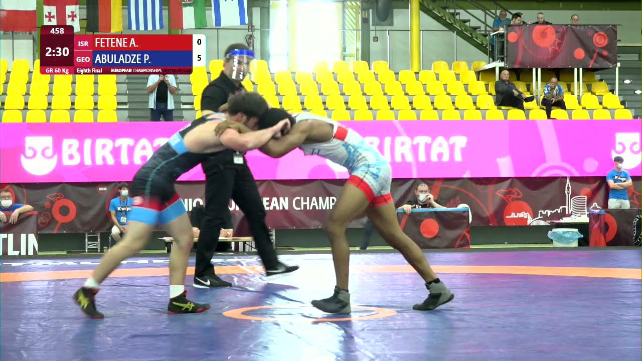 1/8 GR - 60 kg: A. FETENE (ISR) v. P. ABULADZE (GEO)