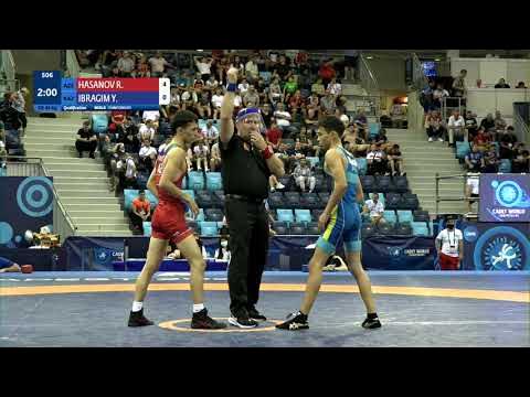 Qual. GR - 45 kg: R. HASANOV (AZE) v. Y. IBRAGIM (KAZ)
