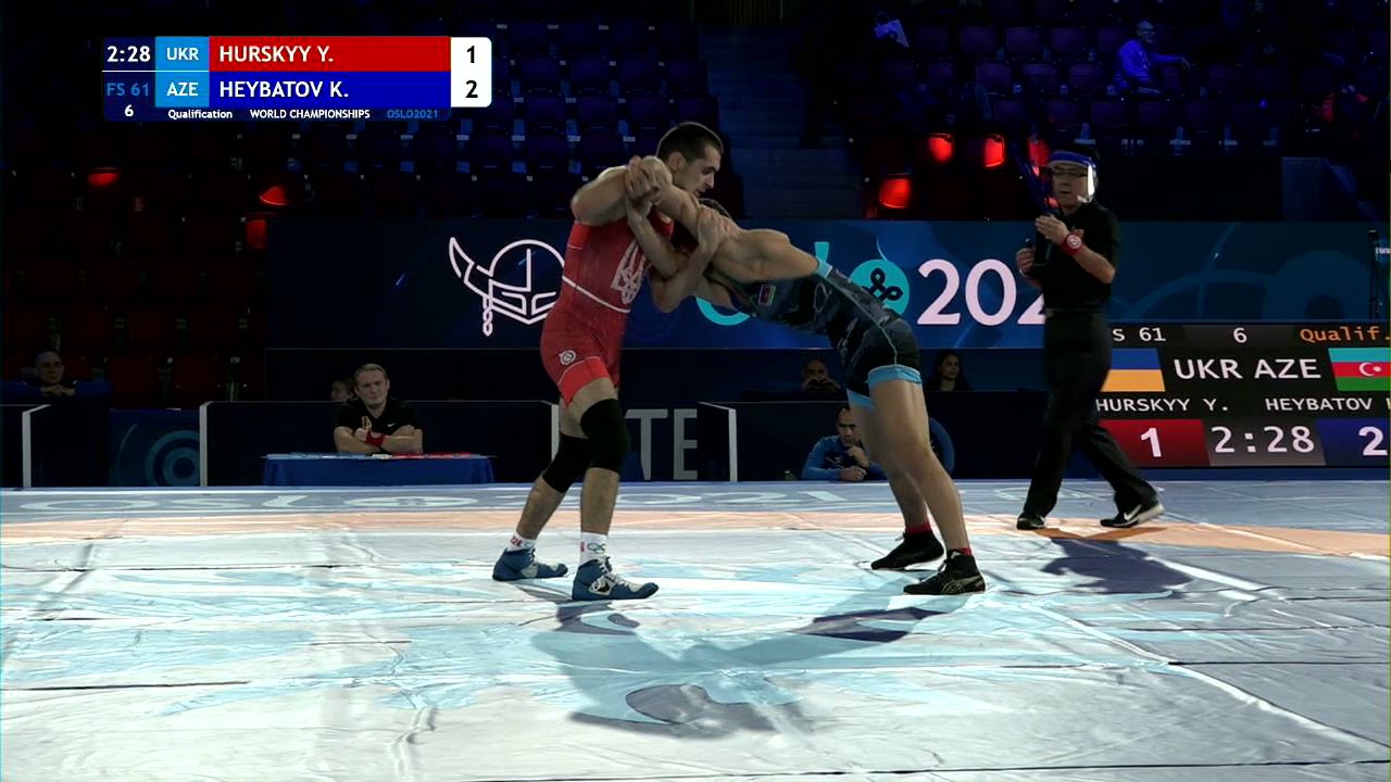 Qual. FS - 61 kg: Y. HURSKYY (UKR) v. K. HEYBATOV (AZE)