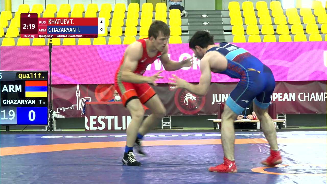 Qual. FS - 65 kg: T. KHATUEV (RUS) v. T. GHAZARYAN (ARM)