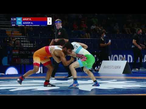 1/8 GR - 55 kg: K. ANUP (IND) v. A. AZIZOV (TJK)