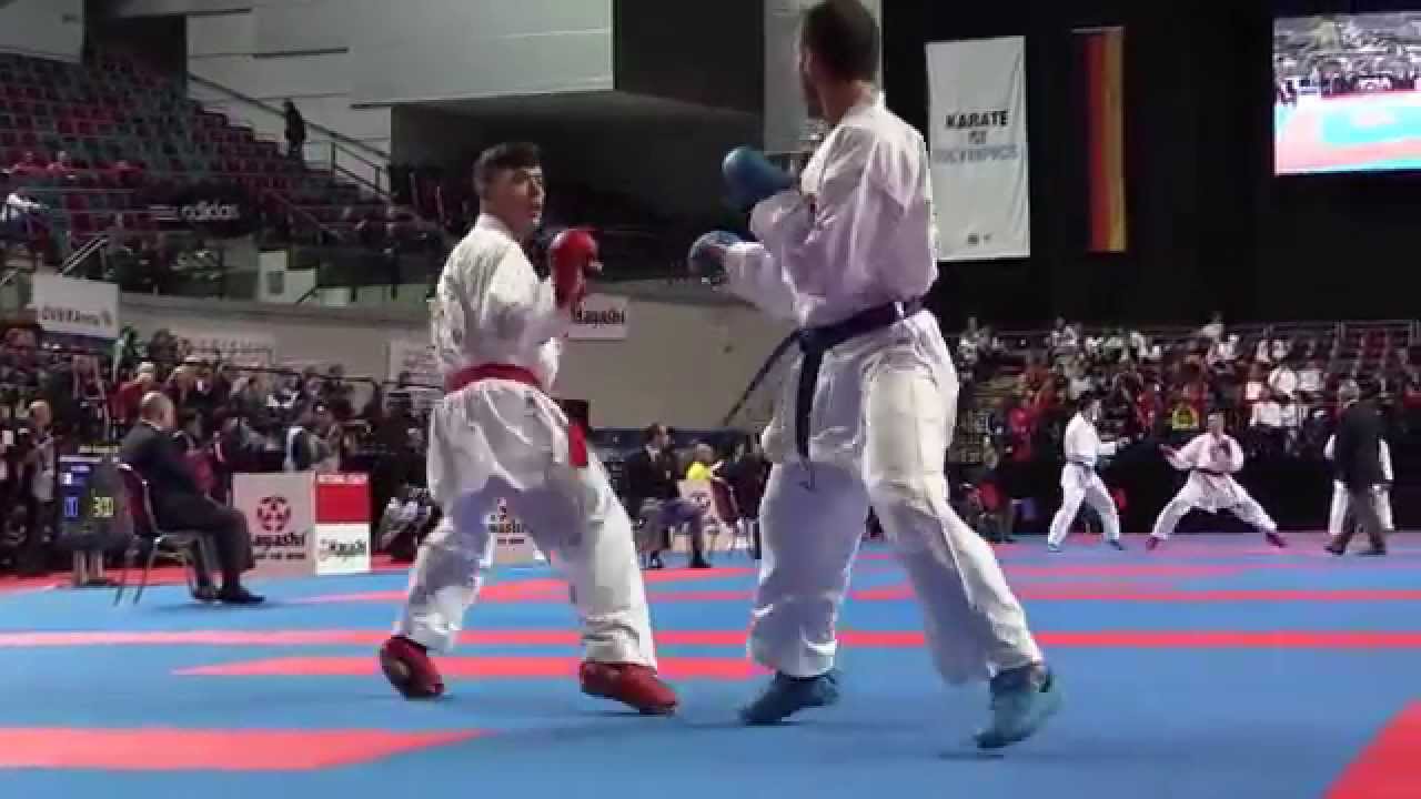 Carlos JIMENA vs Serkan YAGCI - 2014 World Karate Championships | WORLD KARATE FEDERATION background