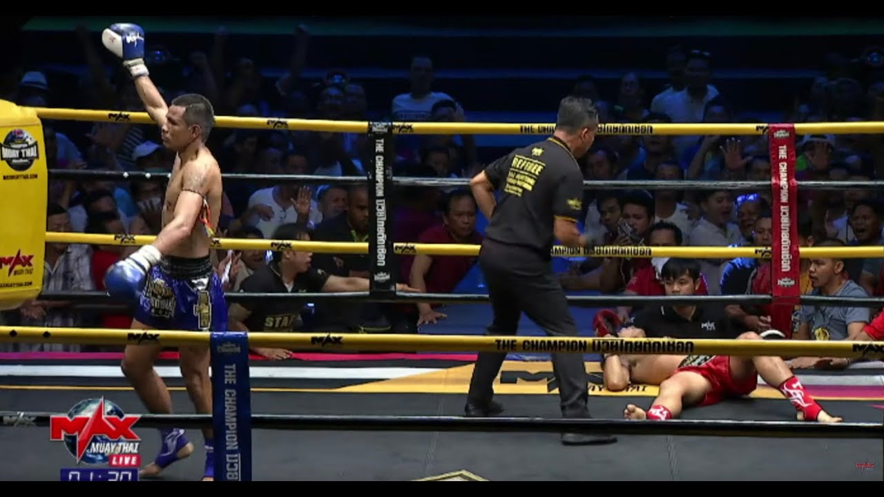 บุญหลาย ฉัตรชัยน้อยมวยไทย VS ขวัญพิชิต นายกเอ๋เทศบาลลิ้นฟ้า The champion-มวยไทยตัดเชือก คู่4