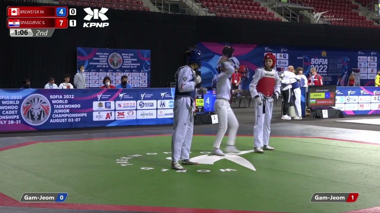 106 R64 Women 52kg CAN BREWSTER M CRO SPASOJEVIC S