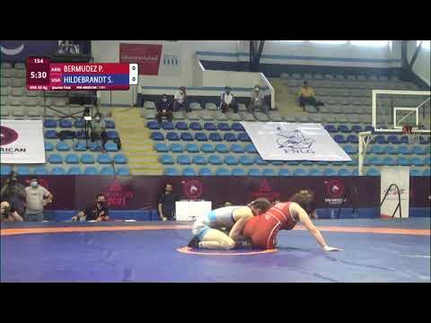 1/4 WW - 50 kg: P. BERMUDEZ (ARG) v. S. HILDEBRANDT (USA) background