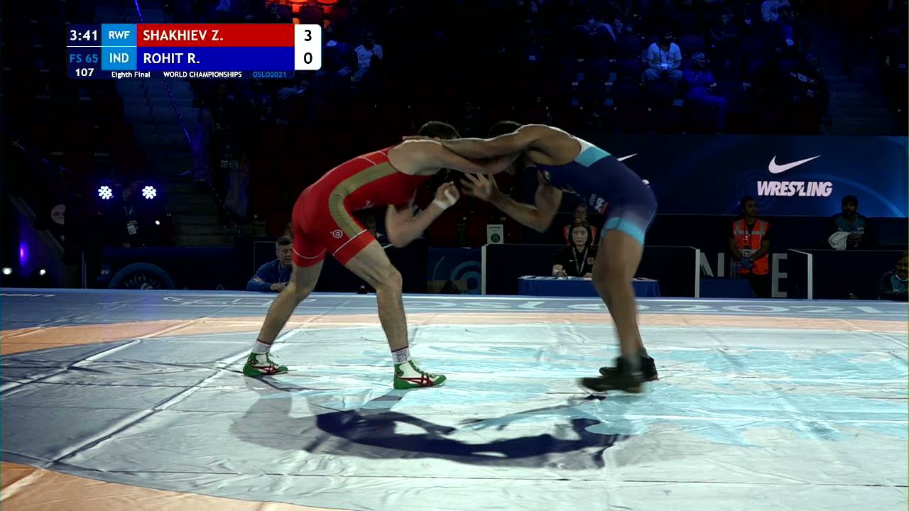 1/8 FS - 65 kg: Z. SHAKHIEV (RWF) v. R. ROHIT (IND)