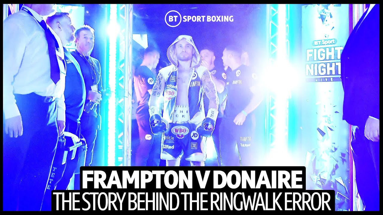 Carl Frampton Swore At A Mistake Before A Huge Ringwalk 🤬