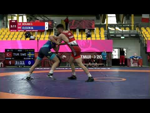 1/8 GR - 72 kg: O. DOGAN (TUR) v. M. OLSSON (SWE)