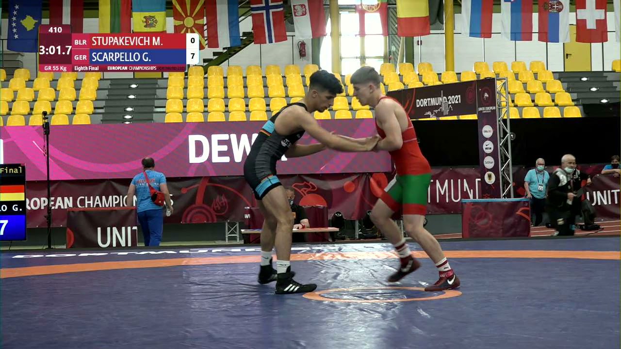 1/8 GR - 55 kg: M. STUPAKEVICH (BLR) v. G. SCARPELLO (GER)
