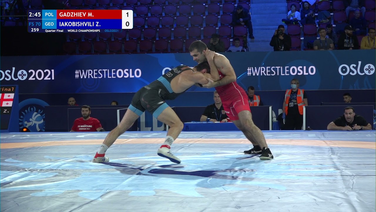1/4 FS - 70 kg: M. GADZHIEV (POL) v. Z. IAKOBISHVILI (GEO)