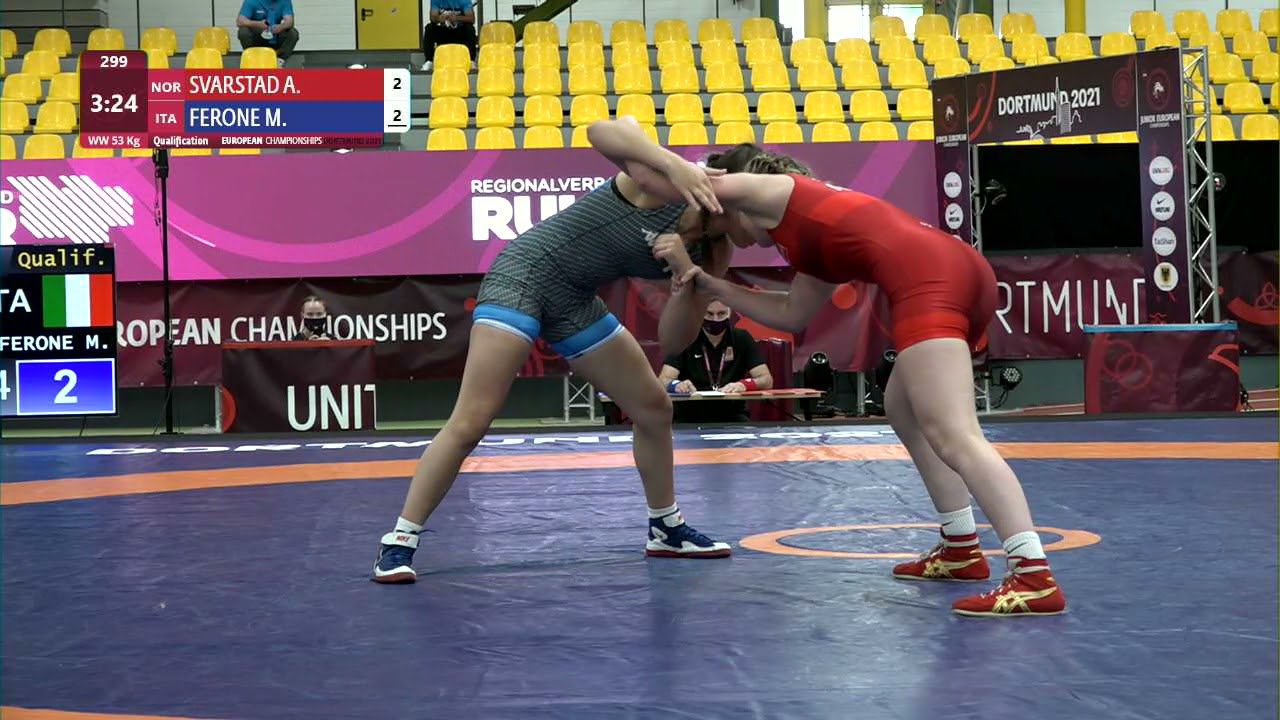 Qual. WW - 53 kg: A. SVARSTAD (NOR) v. M. FERONE (ITA)