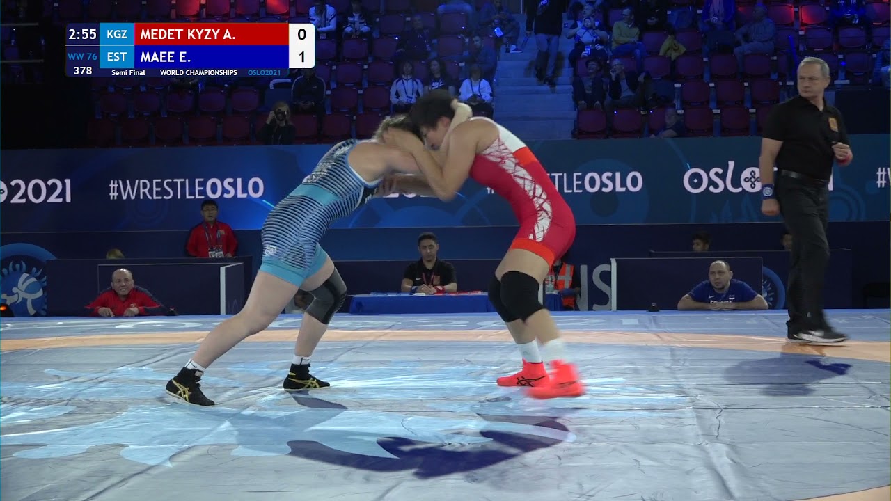 1/2 WW - 76 kg: A. MEDET KYZY (KGZ) v. E. MAEE (EST) background