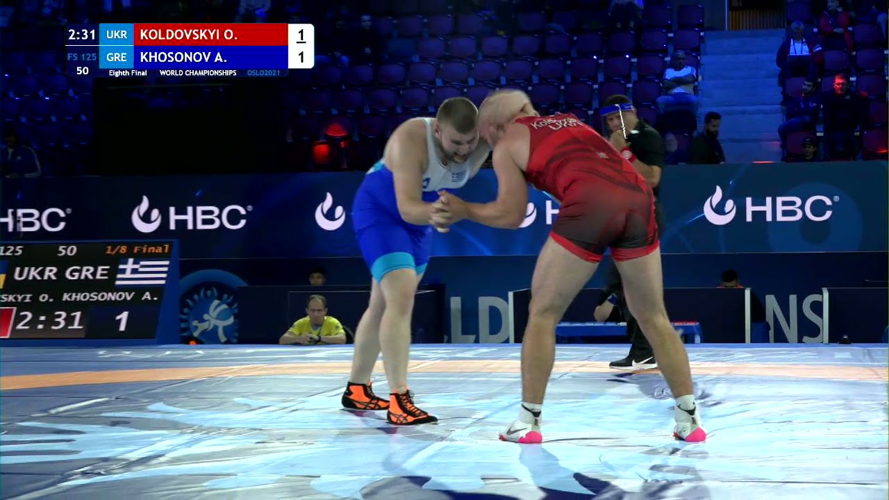 1/8 FS - 125 kg: O. KOLDOVSKYI (UKR) v. A. KHOSONOV (GRE)