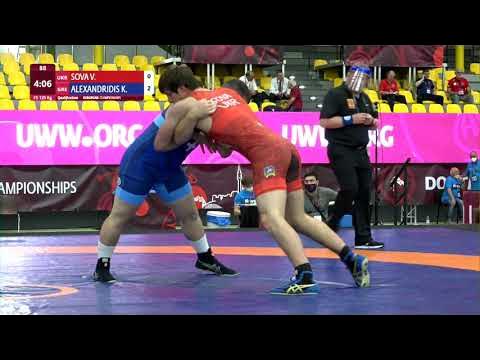 Qual. FS - 125 kg: V. SOVA (UKR) v. K. ALEXANDRIDIS (GRE) background