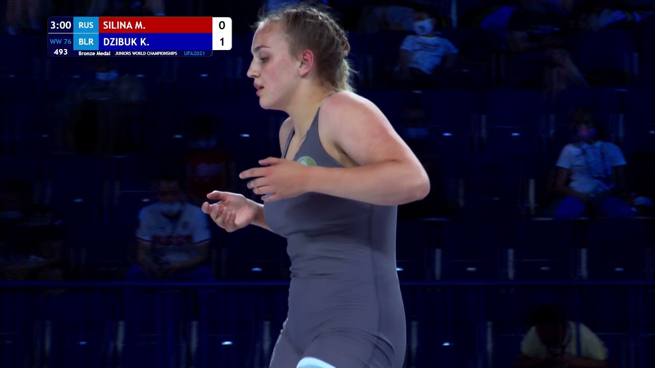 BRONZE WW - 76 kg: M. SILINA (RUS) v. K. DZIBUK (BLR)