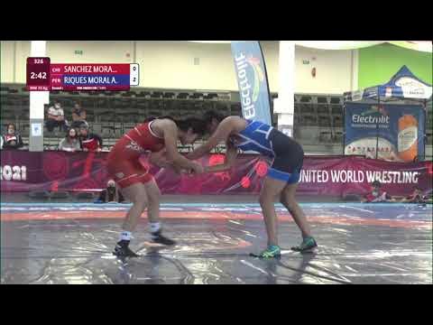 Round 1 WW - 73 kg: M. SANCHEZ MORA (CHI) v. A. RIQUES MORAL (PER) background