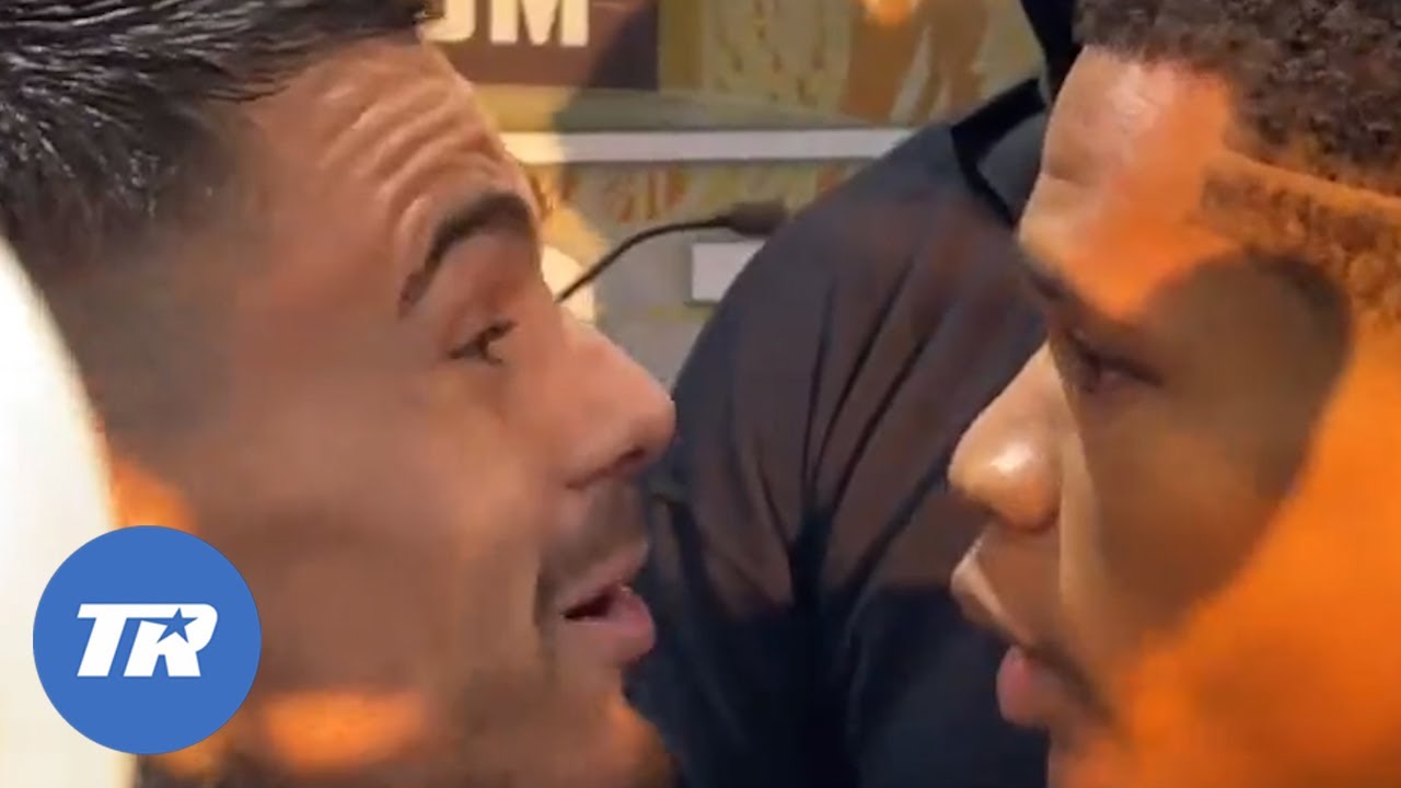 HE SCARED! Kambosos Jr and Haney Go back & Forth during Intense Faceoff to Kickoff Fight Week