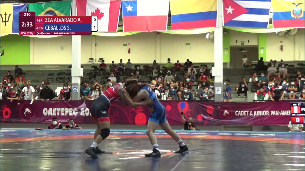 Qual. WW - 57 kg: A. ZEA ALVARADO (PER) v. S. CEBALLOS (ARG) background