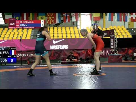 1/4 WW - 68 kg: E. PETLIAKOVA (RUS) v. M. KURY (FRA) background