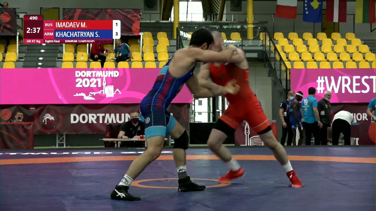 1/8 GR - 67 kg: M. IMADAEV (RUS) v. S. KHACHATRYAN (ARM) background