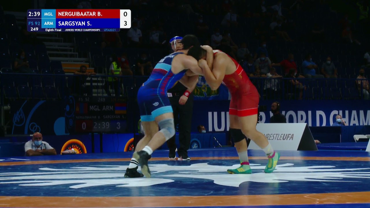 1/8 FS - 92 kg: B. NERGUIBAATAR (MGL) v. S. SARGSYAN (ARM) background
