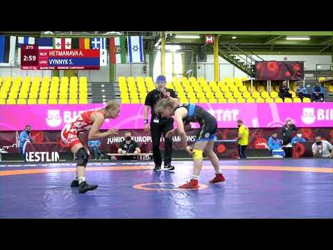 1/4 WW - 57 kg: A. HETMANAVA (BLR) v. S. VYNNYK (UKR) background