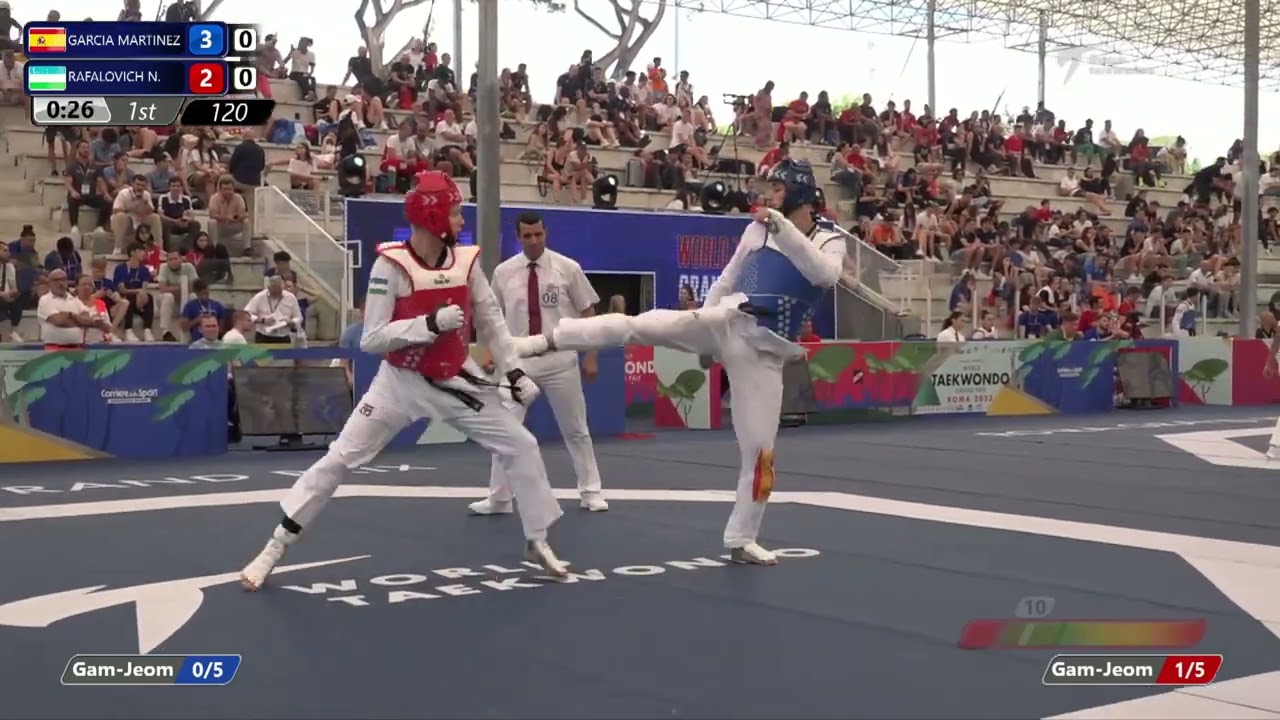 120 Round of 16 MEN M +80KG ESP GARCIA MARTINEZ UZB RAFALOVICH N