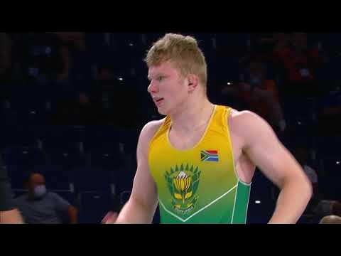1/8 FS - 92 kg: J. MAYER (GER) v. N. DE LANGE (RSA)