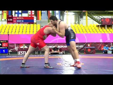Qual. GR - 130 kg: A. BAZSO (HUN) v. M. BAKIR (TUR)