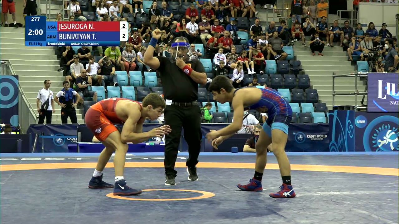 BRONZE FS - 51 kg: N. JESUROGA (USA) v. T. BUNIATYAN (ARM)