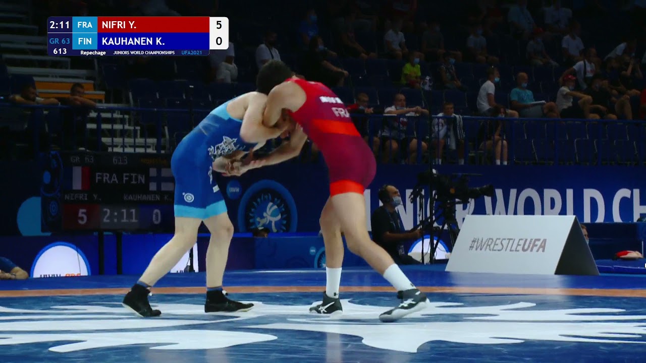Repechage GR - 63 kg: Y. NIFRI (FRA) v. K. KAUHANEN (FIN)