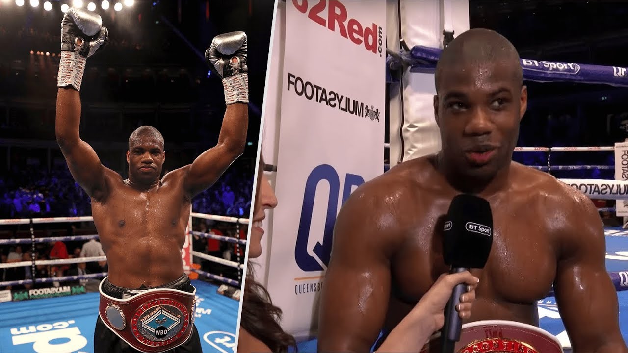 Daniel Dubois was so happy during his post-fight interview 😁😂 background