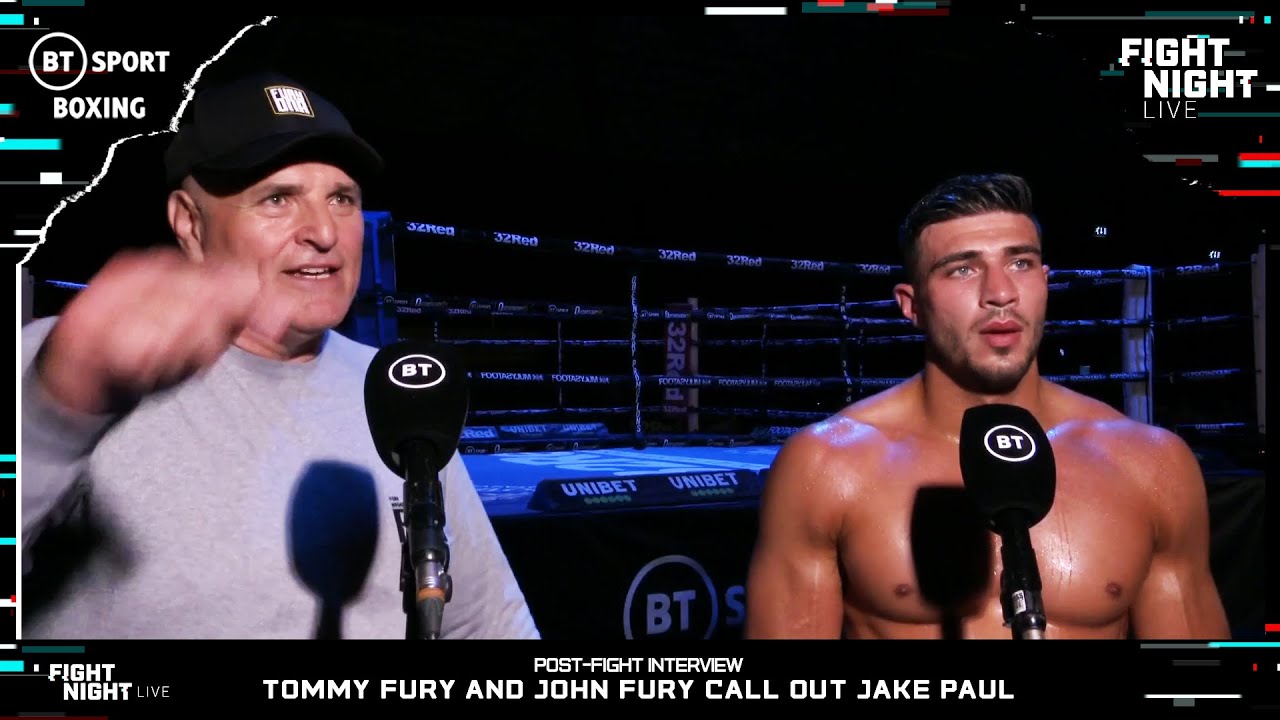 "Jake Paul We'll Have You On Tyson Fury's Undercard!" John Fury Explodes With Tommy Fury Post-Fight