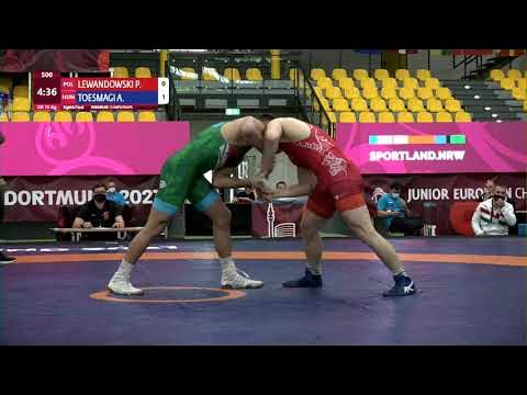 1/8 GR - 72 kg: P. LEWANDOWSKI (POL) v. A. TOESMAGI (HUN) background