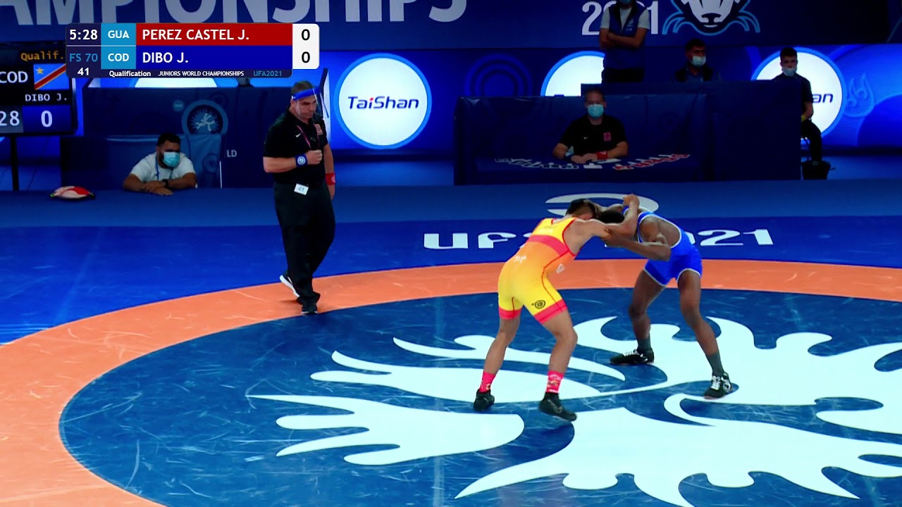 Qual. FS - 70 kg: J. PEREZ CASTEL (GUA) v. J. DIBO (COD) background