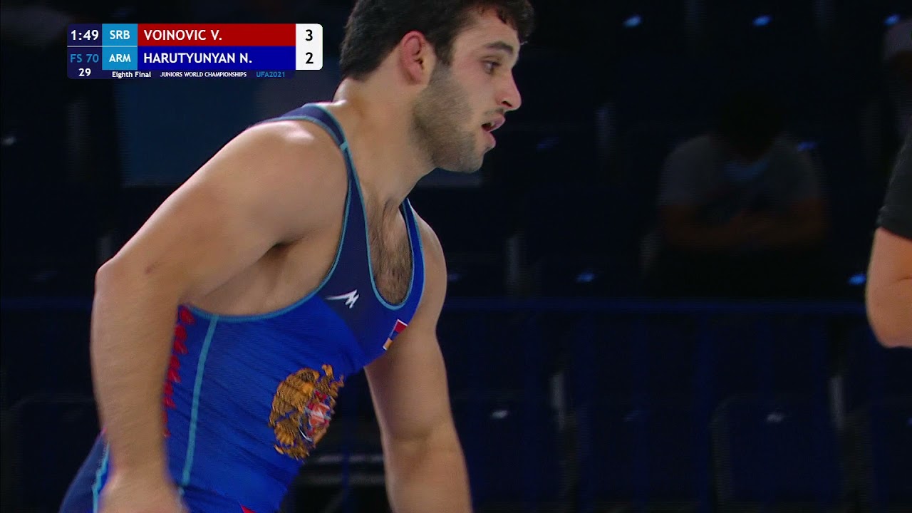 1/8 FS - 70 kg: V. VOINOVIC (SRB) v. N. HARUTYUNYAN (ARM)
