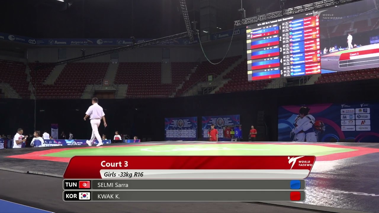 315 R16 Girls ‐33kg TUN SELMI Sarra KOR KWAK Kyunghyun