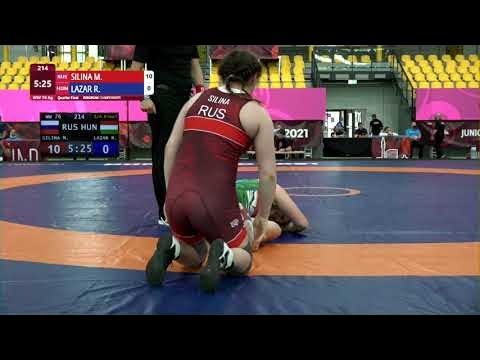1/4 WW - 76 kg: M. SILINA (RUS) v. R. LAZAR (HUN)