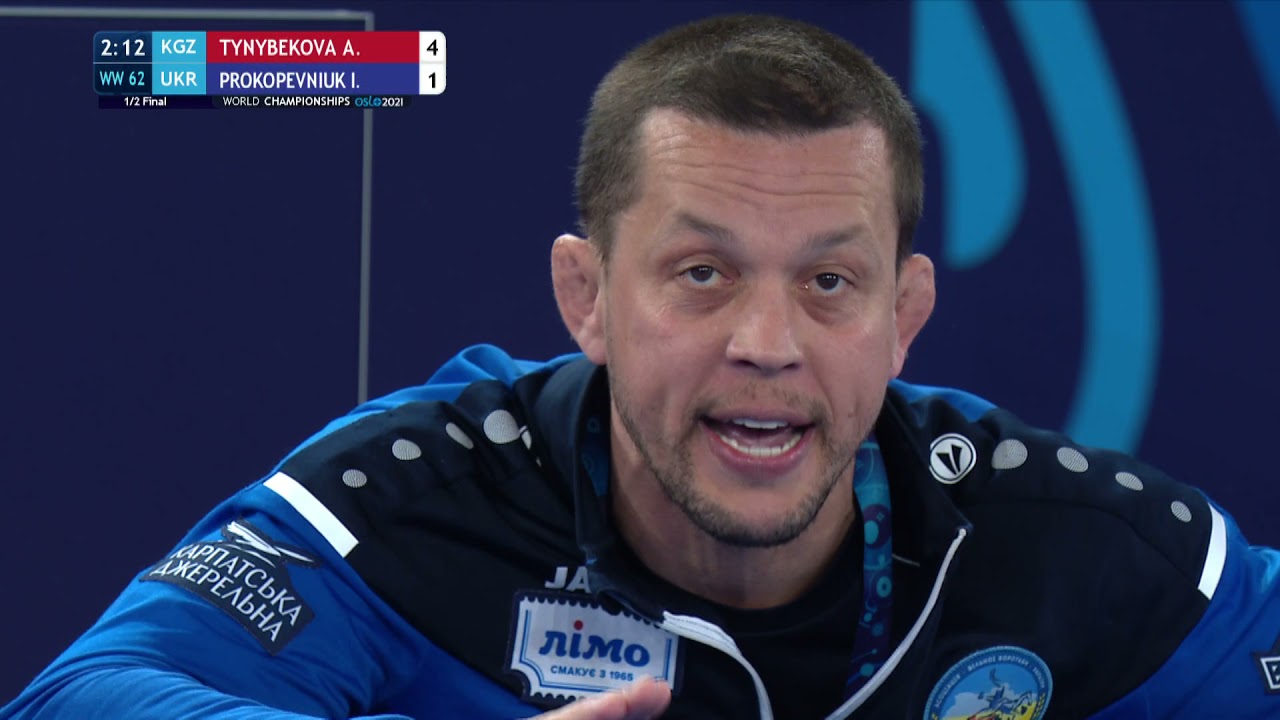1/2 WW - 62 kg: A. TYNYBEKOVA (KGZ) v. I. PROKOPEVNIUK (UKR)
