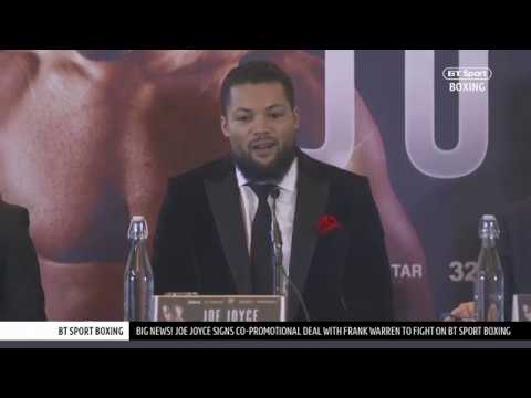 Full Joe Joyce press conference | Anthony Joshua fight, BT Sport debut date, Daniel Dubois