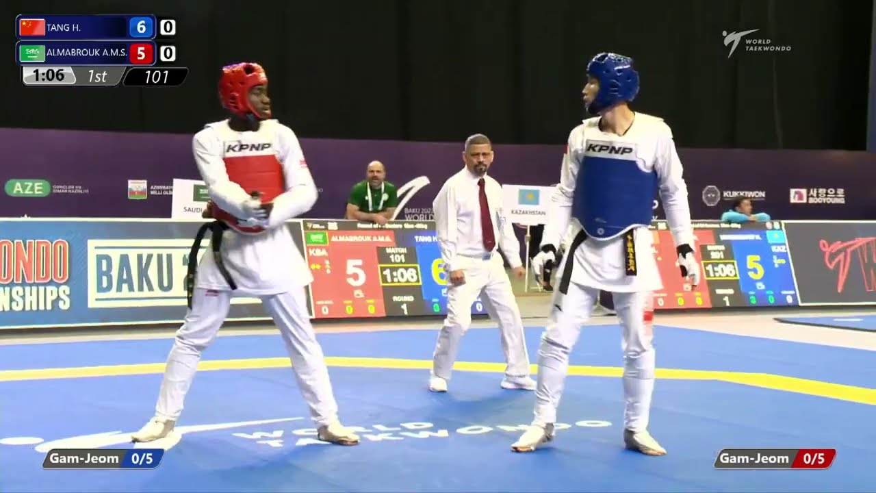 101 R64 Men 80kg CHN TANG H KSA ALMABROUK A M S background